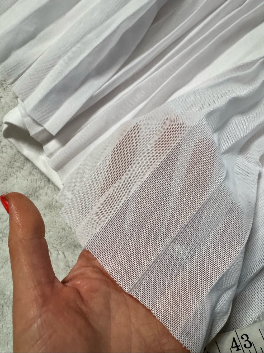 Terez TLC Mesh Layover Tennis Skirt in white - Picture 10 of 10